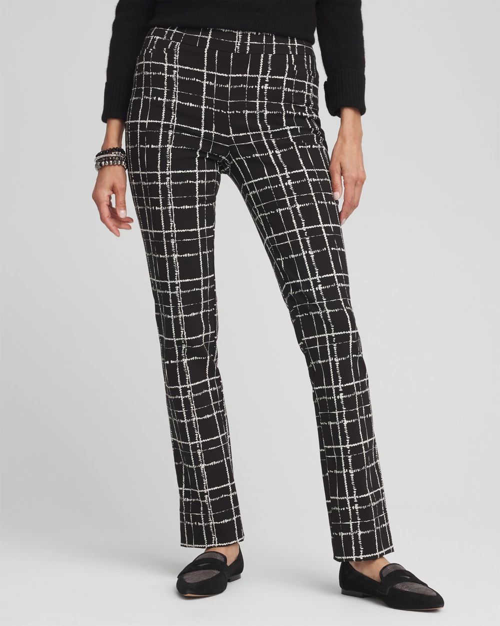 Brigitte Plaid Slim Pants | Chico's